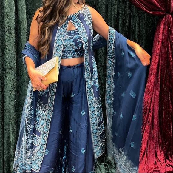 Blue Indian Dress - Picture 3 of 3